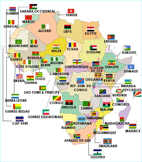 liste des 54 pays d'afrique et leurs capitales|les 54 pays de l'afrique.